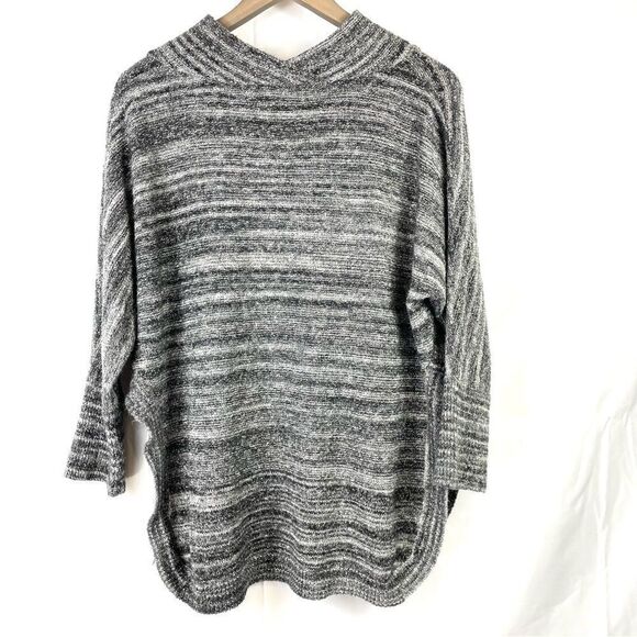 Anthropologie Field Flower Space Dye Gray Cowl Neck Tunic Sweater - Picture 3 of 16